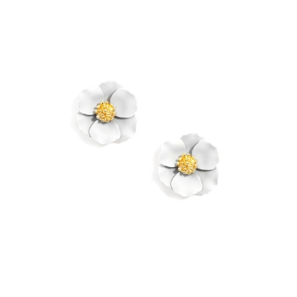 Mini Hand Painted Floral Stud Earring • Choice of Color! - Picture 7 of 9